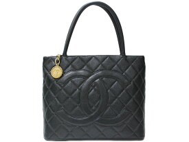 【布袋・ギャラあり】CHANEL　シャネル　復刻トート　A01804　トートバッグ　キャビアスキン　ダークグリーン　ゴールド金具　シンプル　レディース　ギフト　プレゼント包装可【中古】松前R56号店