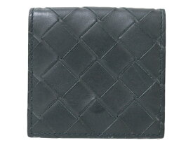 BOTTEGA VENETA　ボッテガヴェネタ　コインパース　小銭入れ　596579　イントレチャート　ミッドナイトブルー　ネイビー　シンプル　メンズ　レディース　　ユニセックス　ギフト　プレゼント包装可【中古】松前R56号店