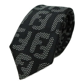 FENDI　フェンディ　シルクネクタイ　ブラック×ホワイト　シルク100％　メンズ　小物　スーツ　仕事　ビジネス　紳士　プレゼント【中古】新居浜店