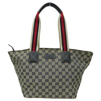楽天市場】グッチ ggキャンバス トートバッグ（カラーネイビー  