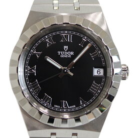 【ギャラ有】TUDOR　チューダー　チュードル　ロイヤル　M28400-0003　自動巻き　デイト　SS　ブラック　レディース　メンズ　ボーイズ　腕時計　ウォッチ　ギフト　プレゼント包装可【中古】松山久万ノ台店