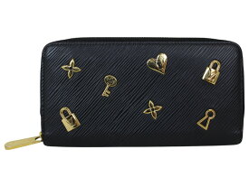 LOUIS VUITTON　ルイ・ヴィトン　ラブロック ジッピーウォレット　M63991　エピ・レザー　ノワール　ブラック　黒　ラウンドファスナー　財布　長財布　ウィメンズ　レディース　ギフト　プレゼント包装可【中古】松前R56号店