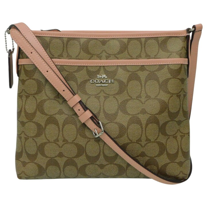 楽天市場】COACH コーチ ショルダーバッグ F29210 ブラウン ピンク系 