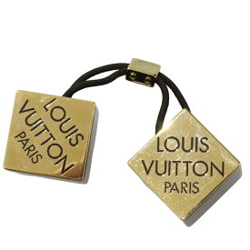 LOUIS VUITTON　ルイ・ヴィトン　ヘアキューブ　ゴールド　ダークブラウン　ヘアゴム　アクセサリー　レディース　ユニセックス　可愛い　ギフト　プレゼント包装可【中古】松前R56号店