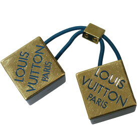 LOUIS VUITTON　ルイ・ヴィトン　ヘアキューブ　ゴールド　ブルー　ヘアゴム　アクセサリー　レディース　ユニセックス　可愛い　ギフト　プレゼント包装可【中古】松前R56号店