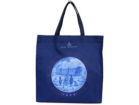 ROYAL COPENHAGEN　ロイヤル　コペンハーゲン　2004　イヤープレートトートバッグ　ナイロンバッグ　トートバッグ　エコバッグ　ブルー　ノベルティ　レディース　定番　人気　ギフト　プレゼント包装可【中古】松前R56号店