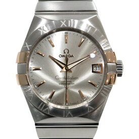 【ギャラ有】OMEGA　オメガ　コンステレーション　123.20.38.21.02.004　自動巻き　デイト　SS　18K　レッドゴールド　シルバー　エレガンス　メンズ　腕時計　ウォッチ　プレゼント包装　ギフト【中古】松山朝生田店