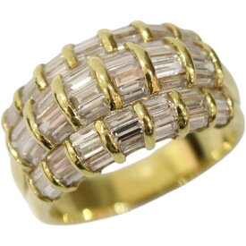 K18　イエローゴールド　リング　ダイヤモンド　2.27ct　13.5号　7.9g　ゴージャス　レディース　指輪　ジュエリー　プレゼント包装可　ギフト【中古】松前R56号店