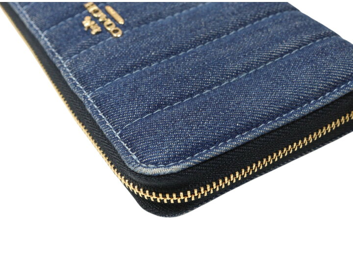 楽天市場】COACH コーチ キルティング デニム ウォレット C2883 ロング 