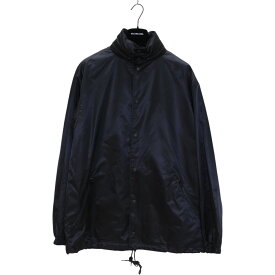【カバー・ハンガーあり】BALENCIAGA　バレンシアガ　バックロゴプリントコーチジャケット　ナイロンジャケット　ブラック　サイズ34　ポリエステル　アウター　春秋冬　光沢　メンズ　洋服　ファッション　人気　シンプル　ギフト　プレゼント包装可【中古】松前R56号店
