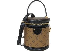 【箱・布袋付】LOUIS VUITTON　ルイ・ヴィトン　カンヌ　M43986　モノグラムリバースキャンバス　IC　ブラウン　ブラック　ハンドバッグ　ショルダーバッグ　肩掛け　斜め掛け　カデナ　ゴールド金具　レディース　ギフト　人気　プレゼント包装可【中古】松山久万ノ台店