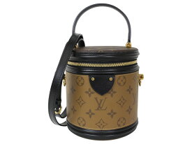 LOUIS VUITTON　ルイ・ヴィトン　カンヌ　M43986　モノグラムリバースキャンバス　IC　ブラウン　ブラック　ハンドバッグ　ショルダーバッグ　肩掛け　斜め掛け　カデナ　ゴールド金具　レディース　ギフト　人気　プレゼント包装可【中古】松前R56号店