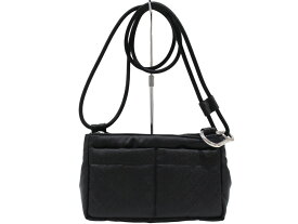 【布袋あり】BOTTEGA VENETA　ボッテガ・ヴェネタ　クロスボディバッグ　ショルダーバッグ　ブラック　シルバー金具　斜め掛け　ウィメンズ　レディース　メンズ　ユニセックス　シンプル　カジュアル　ギフト　プレゼント包装可【中古】松山久万ノ台店