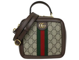 【特上品】【布袋・ショルダーストラップあり】GUCCI　グッチ　GGミニトップハンドバッグ　772157　ショルダーバッグ　2WAY　斜め掛け　オフディア　GGスプリームキャンバス　レディース　ウィメンズ　シンプル　人気　ギフト　プレゼント包装可【中古】松前R56号店