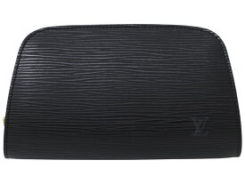 LOUIS VUITTON　ルイ・ヴィトン　ドーフィーヌPM　M48442　エピ　レザー　ブラック　小物入れ　化粧ポーチ　ゴールド金具　レディース　ギフト　プレゼント包装可【中古】松前R56号店