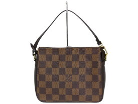 LOUIS VUITTON　ルイ・ヴィトン　トゥルース・メイクアップ　N51982　ダミエ・エベヌ　ブラウン　SP1919　アクセサリーポーチ　ミニハンドバッグ　レディース　メンズ　ウィメンズ　定番　人気　ギフト　プレゼント包装可【中古】松前R56号店