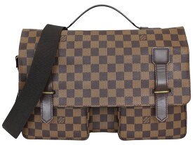 LOUIS VUITTON　ルイ・ヴィトン　ブロードウェイ　N42270　ダミエ・エベヌ　ブラウン　TH0094　ハンドバッグ　ショルダーバッグ　メンズ　定番　人気　ギフト　プレゼント包装可【中古】松前R56号店