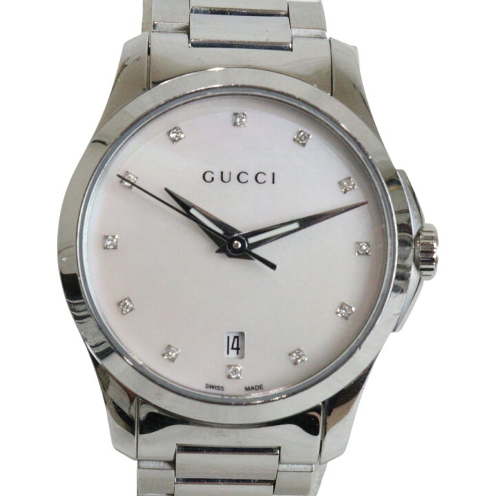 楽天市場】GUCCI グッチ Gタイムレス 126.5 クオーツ デイト SS 12P 