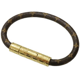 LOUIS VUITTON　ルイ・ヴィトン　ブレスレット・LV コンフィデンシャル　M6334E　モノグラム　ブラウン　ゴールド　BC0139　アクセサリー　小物　レディース　ウィメンズ　ユニセックス　定番　人気　ギフト　プレゼント包装可【中古】松前R56号店