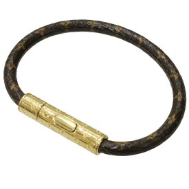 LOUIS VUITTON　ルイ・ヴィトン　ブレスレット・LV コンフィデンシャル　M6334F　モノグラム　ブラウン　ゴールド　BC1127　アクセサリー　小物　レディース　ウィメンズ　ユニセックス　定番　人気　ギフト　プレゼント包装可【中古】松前R56号店