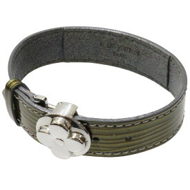 LOUIS VUITTON　ルイ・ヴィトン　グッドラックブレス　M99083　グリーン系　シルバー　SN0999　サイバーエピ　ブレスレット　アクセサリー　小物　レディース　ウィメンズ　ユニセックス　定番　人気　ギフト　プレゼント包装可【中古】松前R56号店