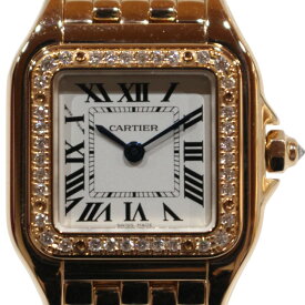 【内外箱・ギャラあり】Cartier　カルティエ　パンテール ドゥ カルティエ ウォッチ SM　WJPN0008　クオーツ　AU750　ピンクゴールド　ダイヤモンド　ポリッシュ済　上品　綺麗　レディース　腕時計　ウォッチ　プレゼント包装　ギフト【中古】松山久万ノ台店