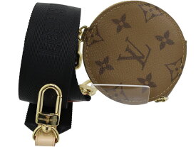 【箱・布袋付】LOUIS VUITTON　ルイ・ヴィトン　ショルダーストラップコインパース　モノグラムリバースキャンバス　ナイロン　IC　J02522　ノワール　ギフト　プレゼント包装可【中古】松前R56号店