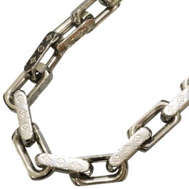 LOUIS VUITTON　ルイ・ヴィトン　ネックレス・チェーン モノグラム　M00307　シルバーカラー　52cm　アクセサリー　ジュエリー　鎖　メンズ　人気　ギフト　プレゼント包装可【中古】松前R56号店