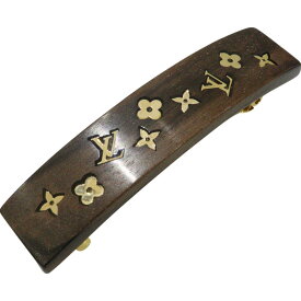 【箱・布袋あり】LOUIS VUITTON　ルイ・ヴィトン　モノグラム シルヴァニア ウッド　M65181　ブラウン×ゴールド　木目調　ヘアアクセサリー　小物　レディース　ギフト　プレゼント包装可【中古】松前R56号店