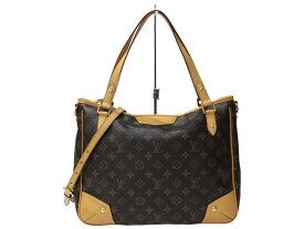【布袋・ショルダーストラップ付】LOUIS VUITTON　ルイ・ヴィトン　エストレーラMM　M41232　モノグラム・キャンバス　ブラウン　トートバッグ　ショルダーバッグ　肩掛け　ゴールド金具　レディース　大容量　廃盤　ギフト　プレゼント包装可【中古】松前R56号店
