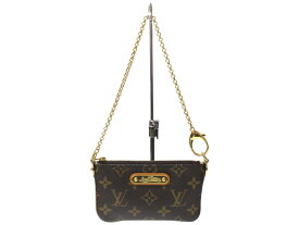 【布袋付】LOUIS VUITTON　ルイ・ヴィトン　ポシェット・ミラPM　M60095　ミニポーチ　アクセサリーポーチ　バッグチャーム　モノグラム　ブラウン　レディース　ギフト　プレゼント包装可【中古】松前R56号店