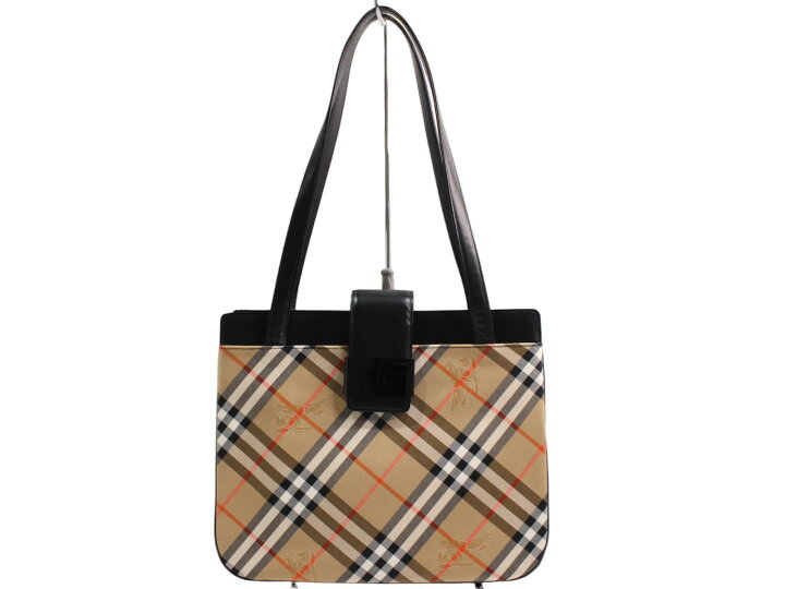 楽天市場】BURBERRY バーバリー チェックトートバッグ ハンドバッグ 肩 
