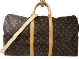 【箱・ショルダーストラップ付】LOUIS VUITTON　ルイ・ヴィトン　キーポルバンドリエール55　M41414　モノグラム・キャンバス　ブラウン　ボストンバッグ　トラベルバッグ　斜め掛け　ショルダーバッグ　旅行　レディース　メンズ　プレゼント包装可【中古】松前R56号店
