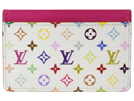 LOUIS VUITTON　ルイ・ヴィトン　ポルトカルト・サーンプル　M13403　日本限定　村上隆　カードケース　パスケース　名刺入れ　ホワイト×マルチカラー　レディース　ギフト　プレゼント包装可【中古】松前R56号店