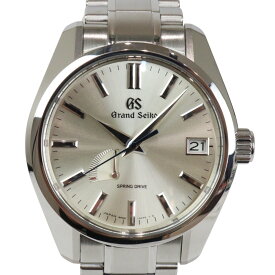 【ギャラあり】Grand Seiko　グランドセイコー　ヘリテージコレクション　SBGA373　自動巻き　スプリングドライブ　デイト　パワーリザーブ　SS　シャンパンゴールド　メンズ　腕時計　ウォッチ　プレゼント包装　ギフト【中古】松前R56号店