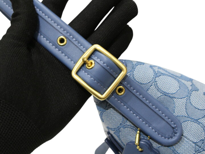 楽天市場】【布袋あり】COACH コーチ デミバッグシグネチャー・ジャ 