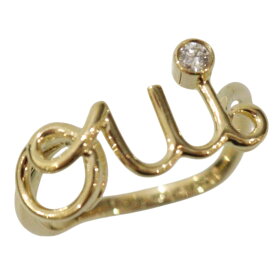 【新品仕上げ済】Christian Dior　クリスチャン ディオール　アムールリング　JOUI95001　Au750　K18　イエローゴールド　ダイヤモンド　7号　レディース　ブランドジュエリー　プレゼント包装　ギフト【中古】松前R56号店