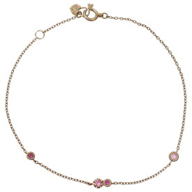STAR JEWELRY　スタージュエリー　ポイントストーンブレスレット　K10　ピンクゴールド　PG　ブランドジュエリー　アクセサリー　小物　レディース　ウィメンズ　お洒落　シンプル　人気　プレゼント包装　ギフト【中古】松前R56号店