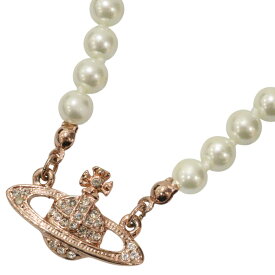 Vivienne Westwood　ヴィヴィアンウエストウッド　パールネックレス　約37cm　ピンクゴールド　ペンダント　アクセサリー　ブランドジュエリー　おしゃれ　レディース　ウィメンズ　プレゼント包装　人気　ギフト【中古】松前R56号店