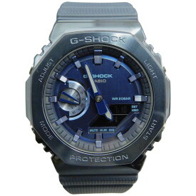 CASIO　カシオ　G-SHOCK　GA-B2100CD-1A7JR　クオーツ　20気圧防水　ステンレススチール　樹脂　メタル　ダークブルー　アナログデジタル　メンズ　腕時計　ウォッチ　プレゼント包装　ギフト【中古】新居浜店