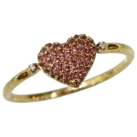 【箱・布袋あり】MICHEL KORS　マイケルコース　ハートリング　ピンク　ゴールド　Ag925　シルバー　16.5号　レディース　ブランドジュエリー　アクセサリー　プレゼント包装　ギフト【中古】松前R56号店