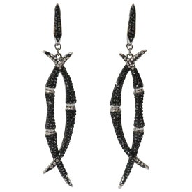 SWAROVSKI　スワロフスキー　ピアス　ジェームス・ボンドコレクション　ブラック　キラキラ　レディース　ブランドジュエリー　アクセサリー　プレゼント包装　ギフト【中古】松前R56号店