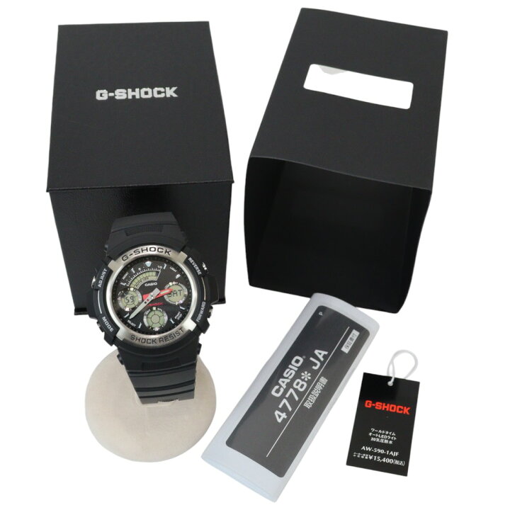 楽天市場】【箱・取説あり】CASIO カシオ G-SHOCK AW-590-1AJF 