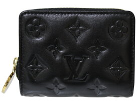 【箱・布袋あり】LOUIS VUITTON　ルイ・ヴィトン　 ポルトフォイユ・ルー　M81599　モノグラム　ブラック　ラムレザー　ゴールド金具　レディース　コンパクトウォレット　二つ折り財布　ギフト　プレゼント包装可【中古】松前R56号店