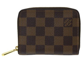 LOUIS VUITTON　ルイ・ヴィトン　ジッピーコインパース　N63070　ジッピーコインパース　ダミエエベヌキャンバス　ブラウン　コンパクトウォレット　コインケース　カード入れ　レディース　メンズ　ウィメンズ　ギフト　人気　プレゼント包装可【中古】松前R56号店