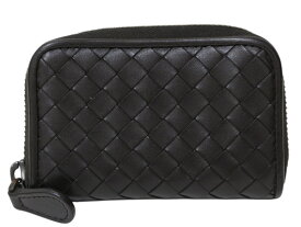 【箱・布袋あり】BOTTEGA VENETA　ボッテガヴェネタ　イントレチャートコインケース　114075　ダークブラウン系　小銭入れ　コンパクトウォレット　財布　レザー　ゴールド金具　メンズ　紳士　シンプル　人気　プレゼント包装　ギフト【中古】松前R56号店