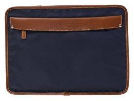 Felisi　フェリージ　クラッチバッグ　888　ネイビー　ブラウン　ナイロン　レザー　セカンドバッグ　軽量　メンズ　シンプル　ギフト　プレゼント包装可【中古】松前R56号店