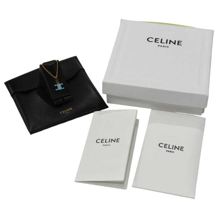 楽天市場】【箱・布袋あり】CELINE セリーヌ トリオンフネックレス 
