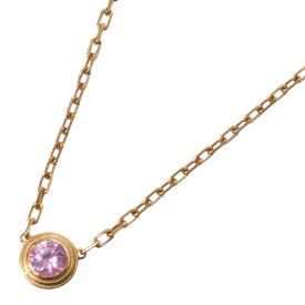 【内外箱・保証書あり】Cartier　カルティエ　ダムールネックレス　K18PG　ピンクゴールド　750　ピンクサファイア　華奢　小粒　ウィメンズ　レディース　ブランドジュエリー　アクセサリー　シンプル　人気　可愛い　プレゼント包装　ギフト【中古】松山朝生田店