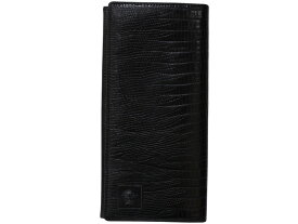 【箱あり】VERSACE　ヴェルサーチ　メドゥーサ　長財布　ロングウォレット　折りたたみ財布　小銭入れ無し　ブラック　ウォレット　シンプル　クロコダイル柄　メンズ　プレゼント包装　ギフト【中古】松前R56号店